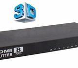 Splitter Hdmi De 8 Salida Puertos Full Hd 1080p 3d Hdmi 1.4v