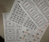 TABLAS DE BINGO