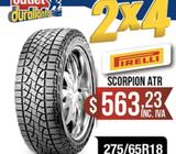 LLANTAS 275/65R18 PIRELLI SCORPION ATR New F-150