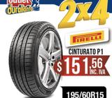LLANTAS 195/60R15 PIRELLI CINTURATO P1 VIVANT F3 S30 GRATOUR Idea HLX F3 CLASIQ LF M5G