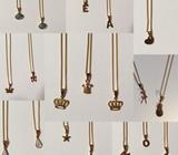 Cadenitas de Oro King Queen iniciales