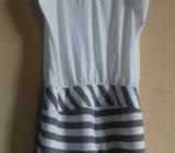 Enterizo Formal Blanco Talla M para Mama