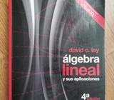 Libro de Texto Álgebra lineal y sus aplicaciones david c. lay Pearson 4 edicion