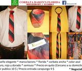Corbata azul rojo dorado elegante