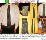 Corbata verde elegante