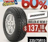 LLANTAS 235/75R15 BRIDGESTONE DUELER AT REVO2 LUV D-MAX BT-50 KORANDO A230 Montero Sport 4WD KORANDO