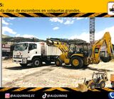 Alquiler de Excavadora, Derrocamientos, Demolición, Desbanques, Movimientos de tierra,